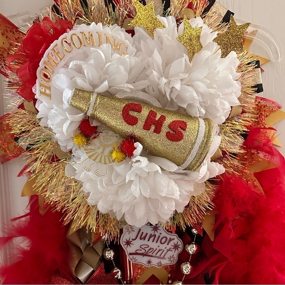 TEXAS Homecoming Mum Corsage all occasion  Custom Made Lei’s in all colors avail